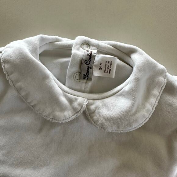 Classy Couture White Long Sleeve Top - 24 Months - Picture 2 of 4